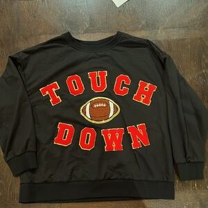 Bibi Football Sweatshirt with chenille lettering